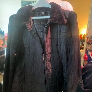 Puffer zip up jacket